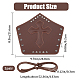 Adjustable Cowhide Cross Cord Bracelet(AJEW-WH0342-87A)-2