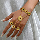 Bohemian Brass Finger Ring Bracelets(KT1838-2)-4