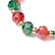 Christmas Theme Glass Beaded Stretch Bracelets(BJEW-TA00540)-4