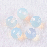 Opalite Beads, Half Drilled, Round, 8mm, Hole: 1mm(G-K275-27-8mm)