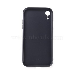 DIY Blank Silicone Smartphone Case, Fit for iPhoneXR(6.1 inch), Frosted, For DIY Epoxy Resin Pouring Phone Case, Black, 15.2x7.5x0.9cm(MOBA-F007-05)