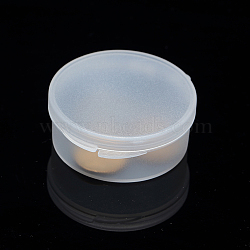 Frosted Plastic Bead Containers, Column, Clear, 5.2x2.3cm, capacity: 25ml(CON-L006-03)