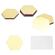 décoration murale miroir hexagonale en acrylique(DIY-WH0221-30B)-1