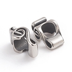 304 Stainless Steel Beads, Large Hole Beads, Treble Clef, Antique Silver, 14x6.8x8.2mm, Hole: 5.8mm(STAS-F237-23AS)