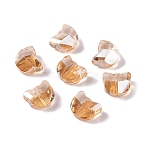 100Pcs Electroplate Glass Beads, Cat Shape, Faceted, Sandy Brown, 7x6x4.5mm, Hole: 1mm(EGLA-P060-01A-PL01)
