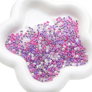 100Pcs Transparent Glass Beads, Faceted, Bicone, Medium Orchid, 4.5x3.5mm, Hole: 1.6mm, 100pcs/set(GLAA-P061-01H)