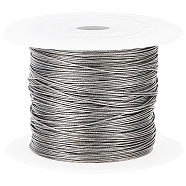 Tiger Tail, Original Color(Raw) Wire, Nylon-coated 304 Stainless Steel, Raw, 0.6mm, about 196.85 Feet(60m)/Roll(TWIR-BBC0001-03D)
