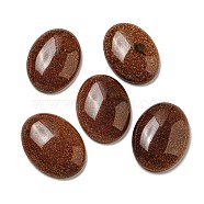 Synthetic Goldstone Cabochons, Oval, 30x21.5~22x5~8.5mm(G-C115-01B-47)