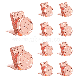 SUPERFINDINGS 10Pcs Alloy Strap Button for Man, Rose Gold, 22x16x23.5mm(DIY-FH0006-96)