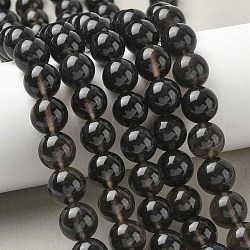 Natural Ice Obsidian Beads Strands, Round, Coconut Brown, 12mm, Hole: 1.4mm, about 32pcs/strand, 14.96''~15.16''(38~38.5cm)(G-P590-A03-12mm-02)