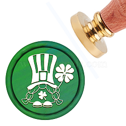 Brass Wax Seal Stamp with Handle, for DIY Scrapbooking, Human Pattern, 3.5x1.18 inch(8.9x3cm)(AJEW-WH0184-0144)