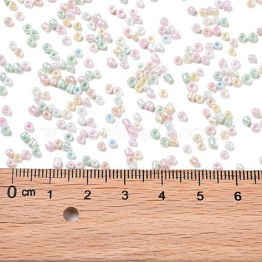 Opaque Colours Luster Glass Seed Beads(SEED-A030-11D)-3