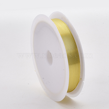 Round Copper Jewelry Wire(X-CWIR-Q006-0.6mm-G)-2