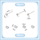 304 Stainless Steel Stud Earring Findings(STAS-UN0015-57A)-3