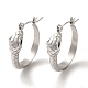 304 Stainless Steel Hoop Earrings(EJEW-C085-03P)-1