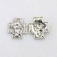 Tibetan Style Alloy Cross with Jesus Alloy Pendants for Easter Jewelry(X-LF10674Y)-1