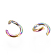 Ion Plating(IP) 304 Stainless Steel Open Jump Rings(X-STAS-E475-01B)-1