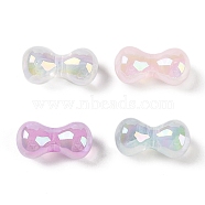 Opaque Acrylic Beads, Bone, Mixed Color, 8.5x17x8mm, Hole: 2mm(OACR-G035-04)