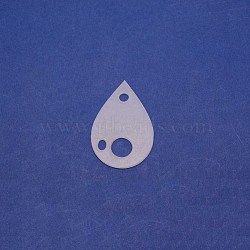 Acrylic Bobbins, Acrylic Thread Drops, Cross Stitch Thread Bobbins, Teardrop, Clear, 4.9x3.35x0.2cm, Hole: 5.2mm, 5.8x4mm and 11.3mm(FIND-WH0003-25)