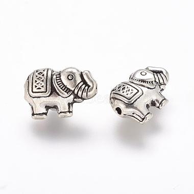 Tibetan Style Alloy Elephant Beads(X-TIBEB-E070-AS)-2
