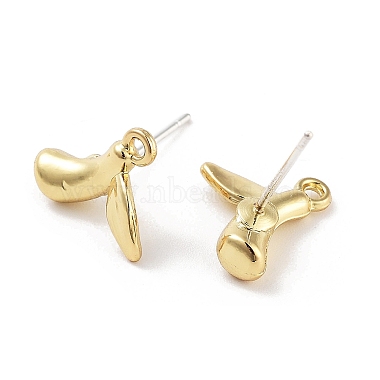 Alloy Stud Earring Finding Accessories(FIND-U006-01G)-2