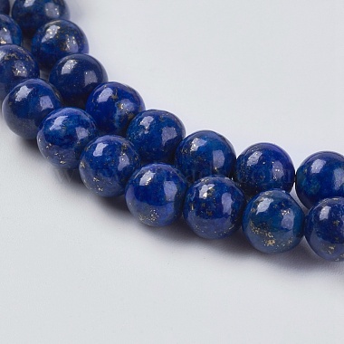 Natural Lapis Lazuli Beads Strands(X-G-G423-6mm-A)-3