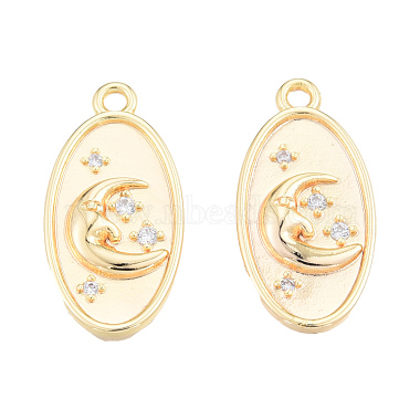 Brass Micro Pave Clear Cubic Zirconia Pendants(KK-N231-382)-2