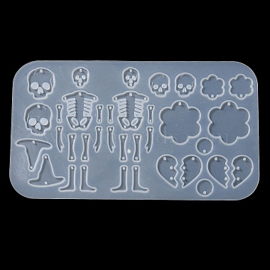 moldes colgantes de silicona con tema de halloween(DIY-Q030-05B)-4