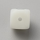 Luminous Cube with Letter Food Grade Eco-Friendly Silicone Beads(SIL-TAC0002-21E)-2