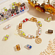 36Pcs 9 Colors Handmade Silver Foil Lampwork Beads(FOIL-OC0001-04)-6