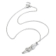 304 Stainless Steel Braided Macrame Pouch Empty Stone Holder for Pendant Necklace Making(NJEW-TA00078)-1