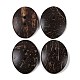 Carved Oval 2-hole Basic Sewing Button(SHEL-K009-03)-1
