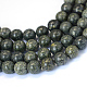 Natural Serpentine/Green Lace Stone Round Bead Strands(G-E334-6mm-14)-1
