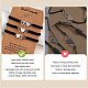 3Pcs 3 Style Stainless Steel Heart Link Bracelets Set(BJEW-SW00106-02)-3