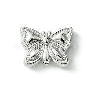 Alloy Beads, Butterfly, Platinum, 11x14.5x4mm, Hole: 1.5mm(FIND-Z045-09P)