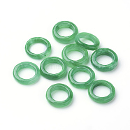 Natural Jade Charms, Dyed, Ring, 9~10x2mm, Hole: 4~5mm(G-E418-60)