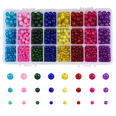 Mixed Color Round Glass Beads