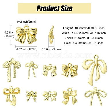 40Pcs 10 Styles Rack Plating Alloy Pendants(FIND-CJ0003-93)-2