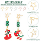 Unicraftale 36 piezas 3 colores 201 acero inoxidable estrella aretes fornituras(STAS-UN0054-88)-5