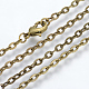 Iron Cable Chains Necklace Making(MAK-R013-70cm-AB)-1