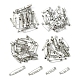 100Pcs 4 Size Iron Brooch Findings(IFIN-YW0001-63)-1