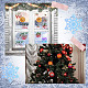 16 pcs 16 styles thème de Noël en plastique pour animaux de compagnie évider dessin peinture pochoirs modèles(DIY-WH0387-80)-7