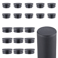 20Pcs 2 Styles Plastic Hole Plugs, Snap in Hole Plugs, Post Pipe Insert End Caps, for Furniture Fencing, Round, Black, 34.5~40x17~20mm, Inner Diameter: 23~30.5mm, 10pcs/style(AJEW-GF0007-99)