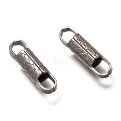 Non-Tarnish 201 Stainless Steel Links Connectors, Stainless Steel Color, 22x6x6mm, Hole: 4x5mm(STAS-Z031-20P)