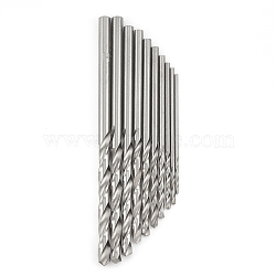 Steel Hand Twist Drill Bits, Stainless Steel Color, 29~61x0.8~3mm, 10pcs/bag(TOOL-T004-01)