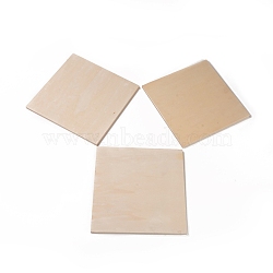 (Holiday Stock-Up Sale)Undyed Natural Wood Mosaic Bases, for DIY Glass Mosaic Tiles Crafts, Rectangle, BurlyWood, 20x20x0.8cm(DIY-G023-01A)