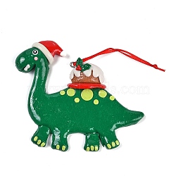 Christmas PVC Pendant Decorations, for Christmas Tree Hanging Ornaments, Dinosaur, 145mm(HJEW-S003-03B)