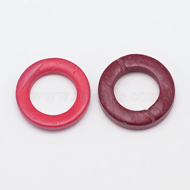 Dyed Wood Jewelry Findings Coconut Linking Rings(COCO-O006C-13)-2