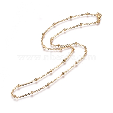 304 Stainless Steel Cable Chains/Satellite Chains Necklaces(NJEW-L159-07A-G)-2