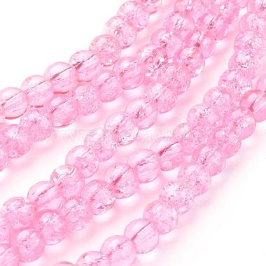 Spray Painted Crackle Glass Beads Strands(CCG-Q001-6mm-02)-2
